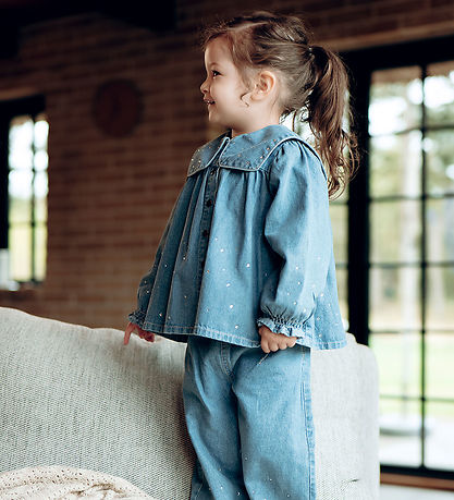 Hust and Claire Skjorte - HCKaroline - Blue Denim