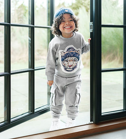 Hust and Claire Sweatshirt - HCSejer - Tile Grey Melange