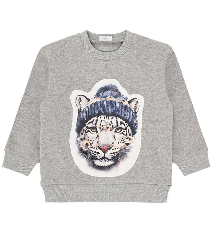 Hust and Claire Sweatshirt - HCSejer - Tile Grey Melange m. Tige