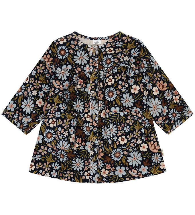 Hust and Claire HCKaroline Fløjlskjole - Light Blue/Navy