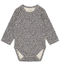 Hust and Claire Body l/æ - HCBri - Wheat Melange m. Leopardprint