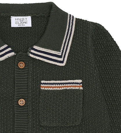 Hust and Claire cardigan - HCCharli - Deep Ivy