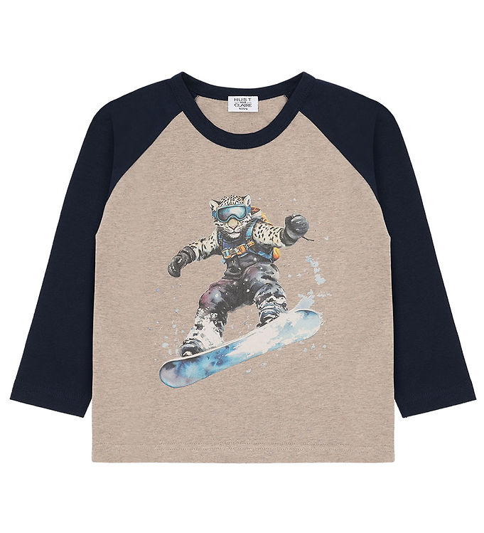 Hust and Claire Bluse - HCAnton - Biscuit m. Leopard