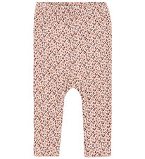 Hust and Claire Leggings - HCLaerke - Rugby Tan m. Blomster
