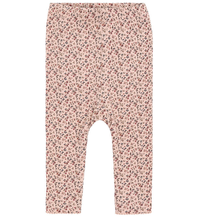 Hust and Claire HCLaerke Leggings - Rugby Tan m. Blomster