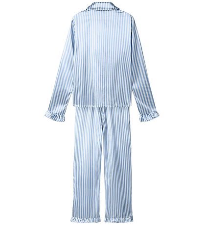 LMTD Pyjamas Set - NlfNightystripes - Windsurfer/White Alyssum
