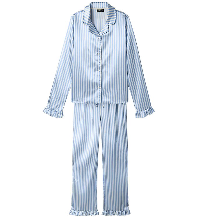 LMTD Pyjamas Set - NlfNightystripes - Windsurfer/White Alyssum
