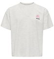 Kids Only T-Shirt - Noos - KogBillie - Light Grey Melange/Collag Kids Only T-Shirt - Noos - KogBillie - Light Grey Melange/Collag