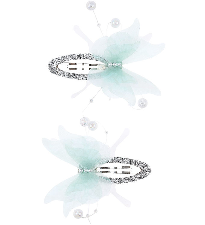 Souza Hårspænder - 2-pak - Blå Sommerfugle