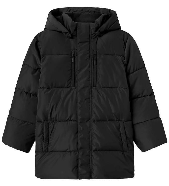 Name It Dynejakke - NkmMedow03 - Noos - Sort