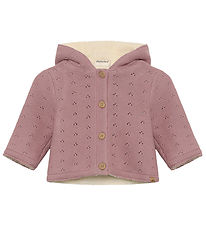 Minymo Cardigan - m. Teddy - Woodrose
