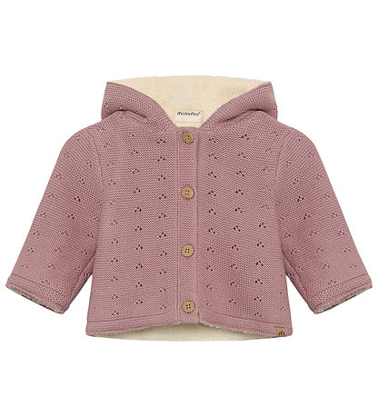 Minymo Cardigan - m. Teddy - Woodrose