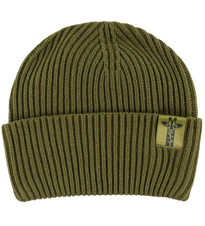 Danefæ Hue - Strik - Dyrland - Olive