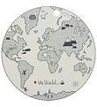 OYOY Dækkeserviet - The World - Ice Blue