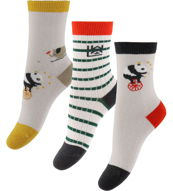 Liewood Strømper - 3-pak - Silas - Circus/Sandy Mix