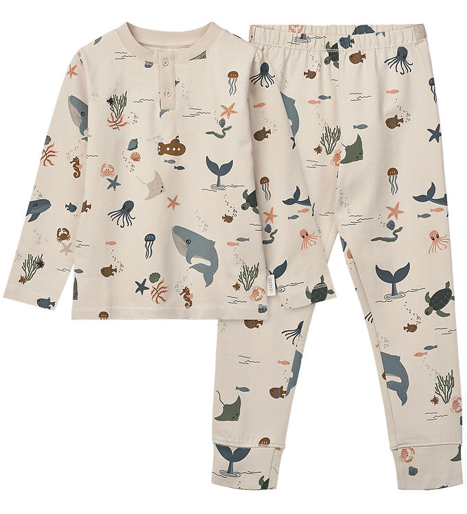 Liewood Nattøj - 2-delt - Wilhelm - Sea Creature/Sandy