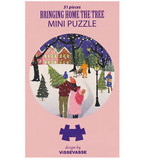Vissevasse Puslespil - 31 Brikker - Bringing Home The Tree -
