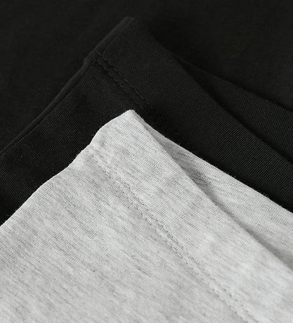 Name It Bukser - 2-pak - MkfVivii - Light Grey Melange/Sort