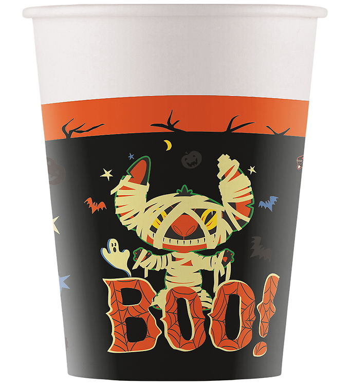 Decorata Party Papkrus - 8-pak - 200 ml - Stitch Halloween