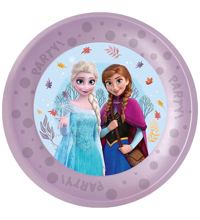 Decorata Party Plastiktallerkner - 4-pak - 21 cm - Frozen Idylli