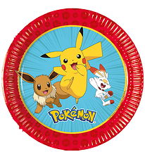 Decorata Party Paper plates - 8-Pack - 19.5 cm - Pokémon