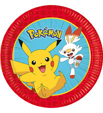 Decorata Party Paper plates - 8-Pack - 23 cm - Pokémon