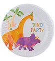 Decorata Party Paptallerkner - 8-pak - 19,5 cm - Dino Party