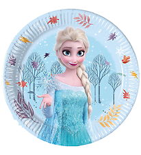 Decorata Party Paptallerkner - 8-pak - 19,5 cm - Frozen Idyllic
