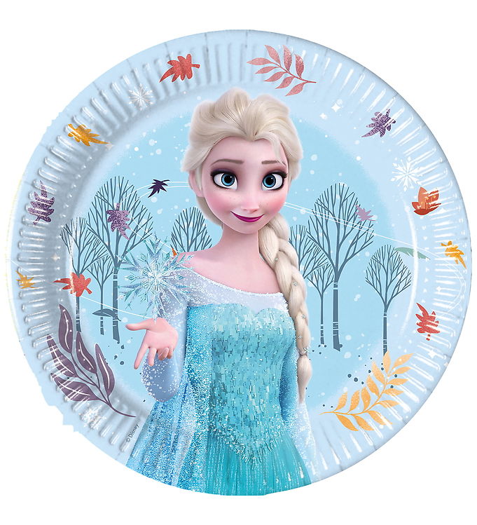 Decorata Party Paptallerkner - 8-pak - 19,5 cm - Frozen Idyllic