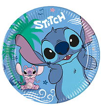 Decorata Party Paptallerkner - 8-pak - 19,5 cm - Stitch & Angel