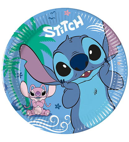 Decorata Party Paptallerkner - 8-pak - 19,5 cm - Stitch & Angel