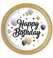 Decorata Party Paptallerkner - 8-pak - 23 cm - Milestone Happy B Decorata Party Paptallerkner - 8-pak - 23 cm - Milestone Happy B