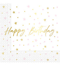 Decorata Party Servietter - 20-pak - 33x33 cm - Birthday Candles Decorata Party Servietter - 20-pak - 33x33 cm - Birthday Candles