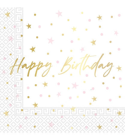 Decorata Party Servietter - 20-pak - 33*33 cm - Birthday Candles