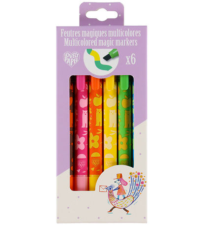 Djeco Trylletuscher - 6 stk. - Multifarvet