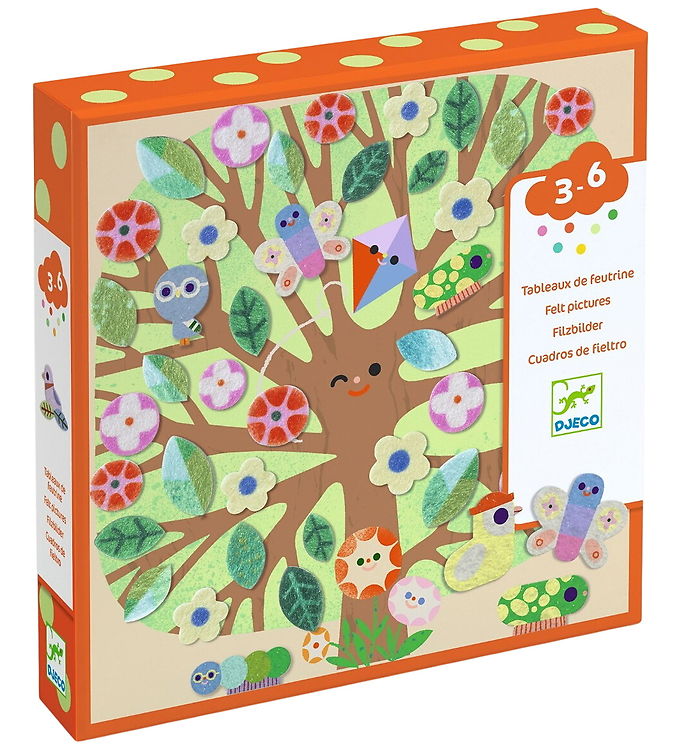 Djeco Kreasæt - Filtbilleder - Gennem Årstiderne