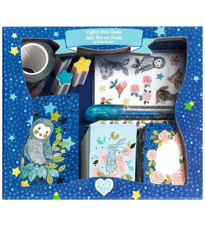 Djeco Brevpapir - 22 Dele - Mini Elodie