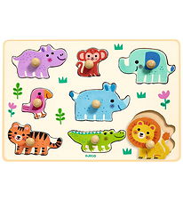 Djeco Puslespil - Træ - Hippo'n'co - 8 Brikker Djeco Puslespil - Træ - Hippo'n'co - 8 Brikker