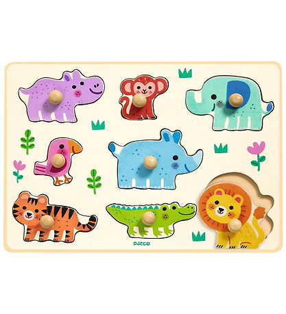 Djeco Knoppuslespil - Hippo'n'co