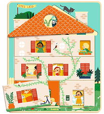 Djeco Puslespil - Træ - 12 Brikker - Hus I 3 Lag Djeco Puslespil - Træ - 12 Brikker - Hus I 3 Lag
