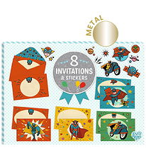 Djeco Invitationer - 8 stk. - Superhelte Djeco Invitationer - 8 stk. - Superhelte