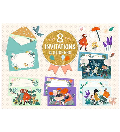 Djeco Invitationer - Haven