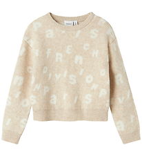 Name It Bluse - Strik - NkfOline - Sandshell Name It Bluse - Strik - NkfOline - Sandshell