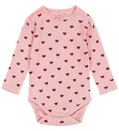 Konges Sløjd Bodysuit l/s - Minnie - Love Rouge