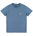 Quiksilver T-shirt - Evo Border Lines - China Blue