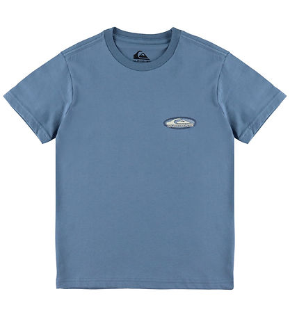 Quiksilver T-shirt - Evo Border Lines - China Blue