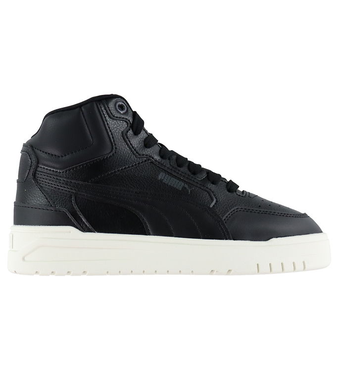 Puma Vinterstøvler - Shuffle Downtown Mid Fur Jr - Black/Shadow