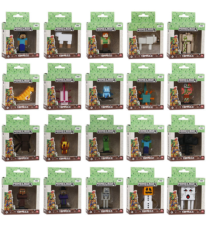 Minecraft Figur - 3D - Assorteret