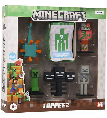 Minecraft Figurer - 3D - 6-pak