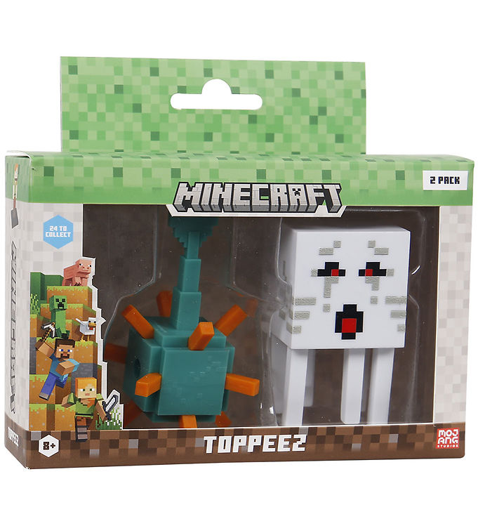 Minecraft Legetøjsfigurer - 3D - 2-pak - Guardian/Ghast